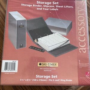 Black Storage Set for 3 Ring Binders